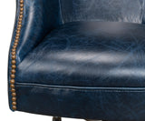 Sarreid Andrew Jackson Desk Chair  Chateau Blue