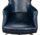 Sarreid Andrew Jackson Desk Chair  Chateau Blue