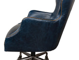 Sarreid Andrew Jackson Desk Chair  Chateau Blue