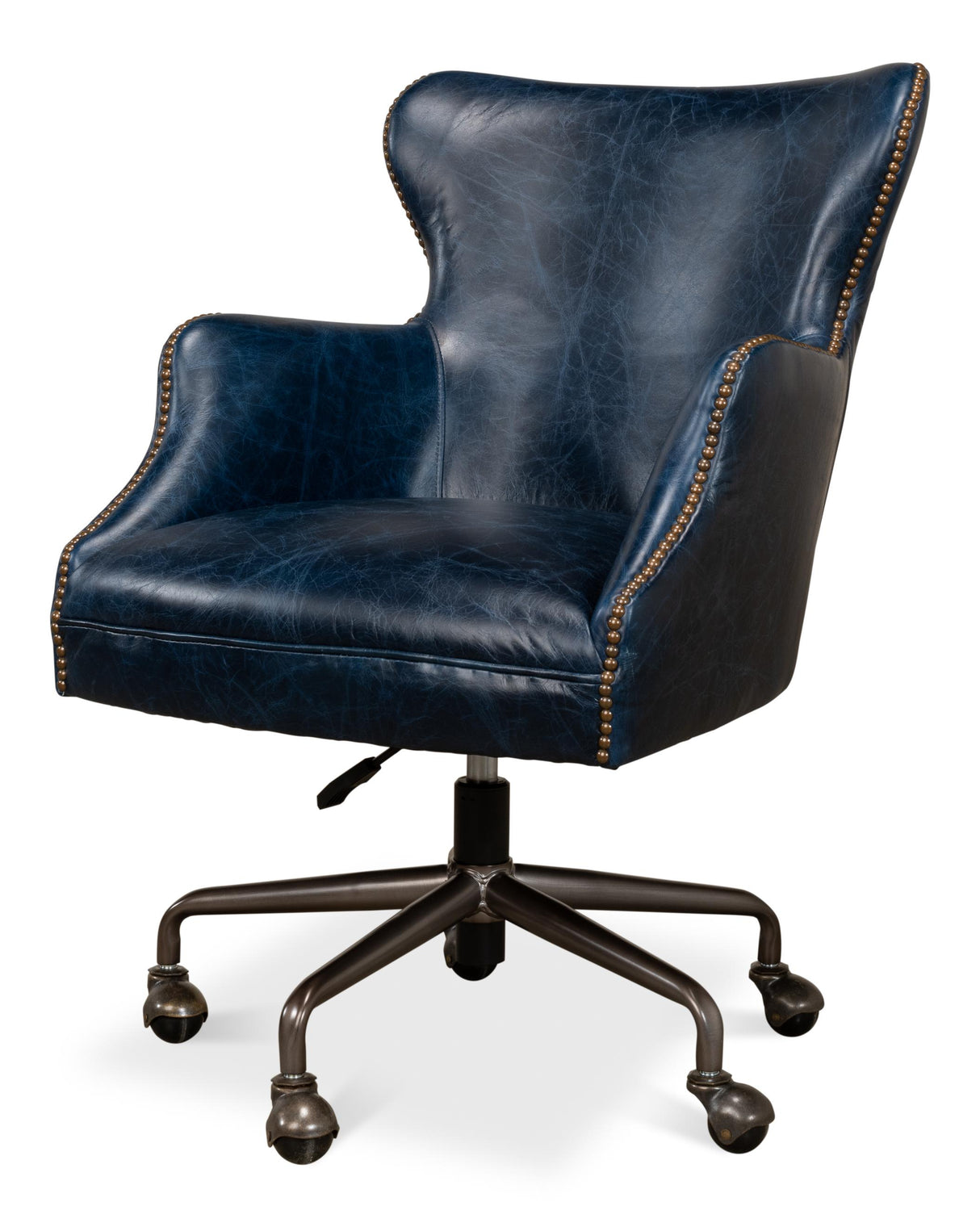Sarreid Andrew Jackson Desk Chair  Chateau Blue