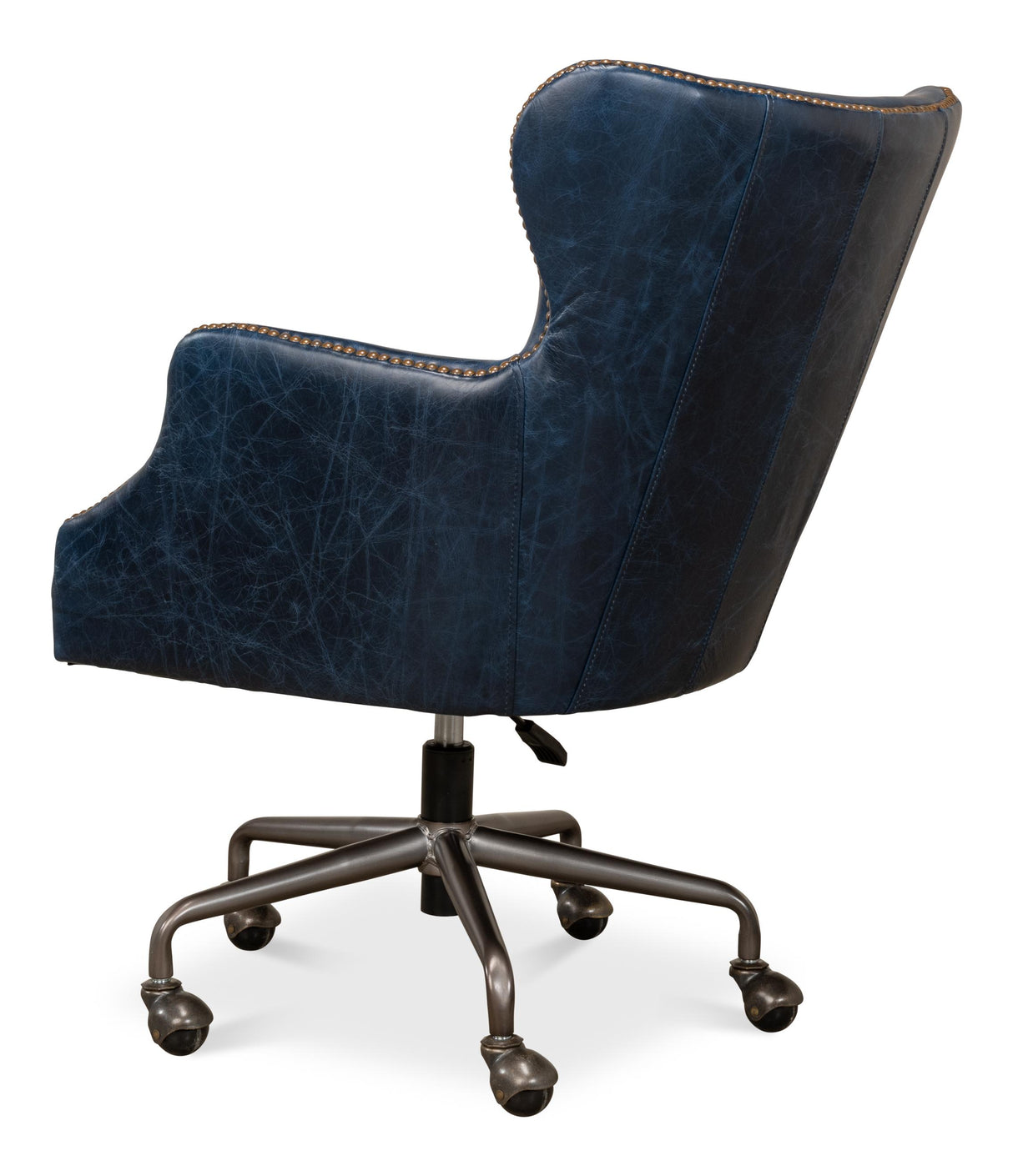 Sarreid Andrew Jackson Desk Chair  Chateau Blue
