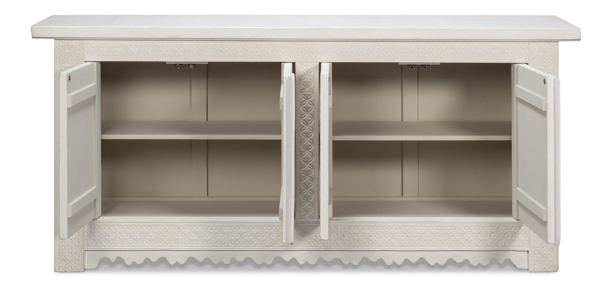 Sarreid Persian Sideboard  Antique White