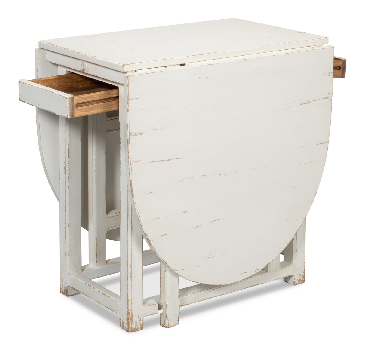 Sarreid Charlie's Woodenhinge Dropleaf Table