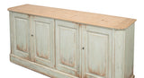 Sarreid Antique Whitewash Sideboard  4 Door