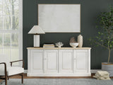 Sarreid Antique Whitewash Sideboard  4 Door