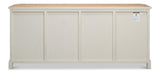 Sarreid Antique Whitewash Sideboard  4 Door