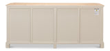 Sarreid Antique Whitewash Sideboard  4 Door