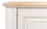 Sarreid Antique Whitewash Sideboard  4 Door
