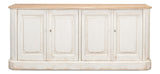 Sarreid Antique Whitewash Sideboard  4 Door