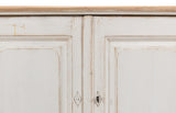 Sarreid Antique Whitewash Sideboard  6 Door
