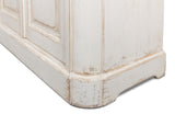 Sarreid Antique Whitewash Sideboard  6 Door