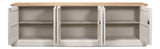 Sarreid Antique Whitewash Sideboard  6 Door