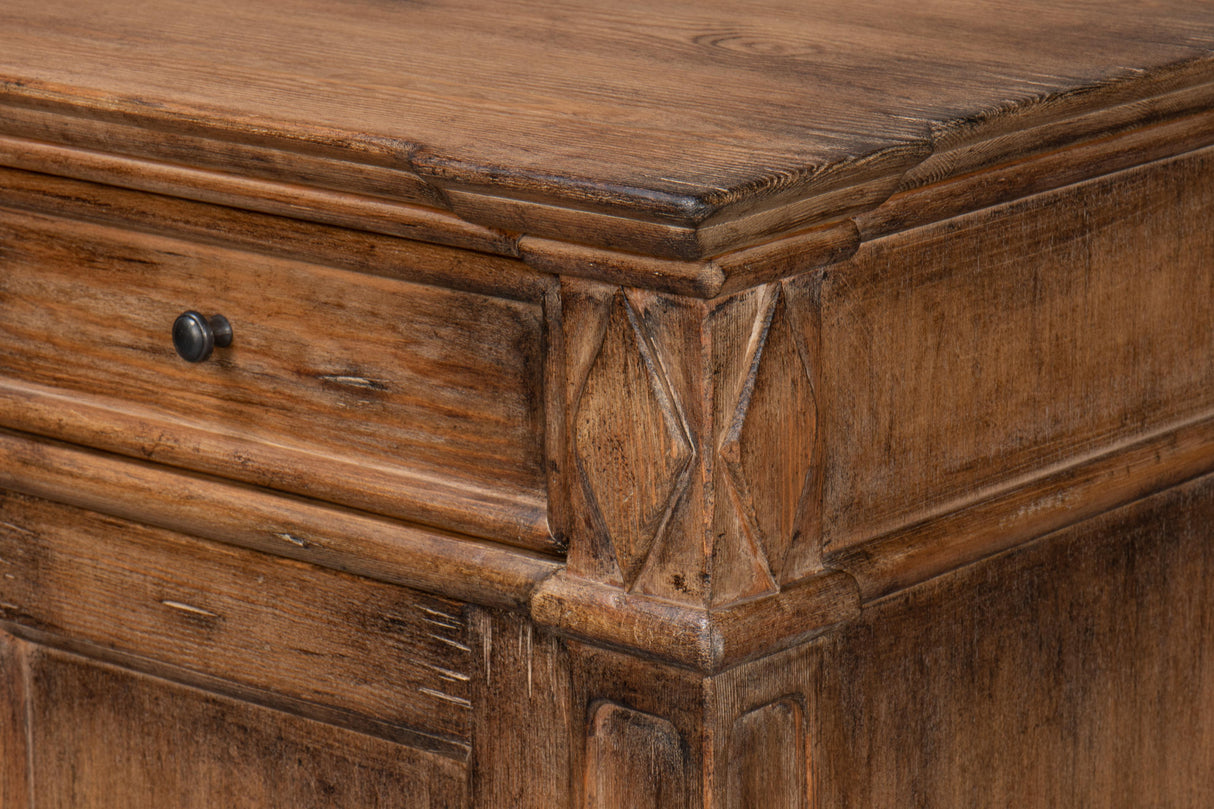Sarreid Diamond Wall Sideboard  Brown