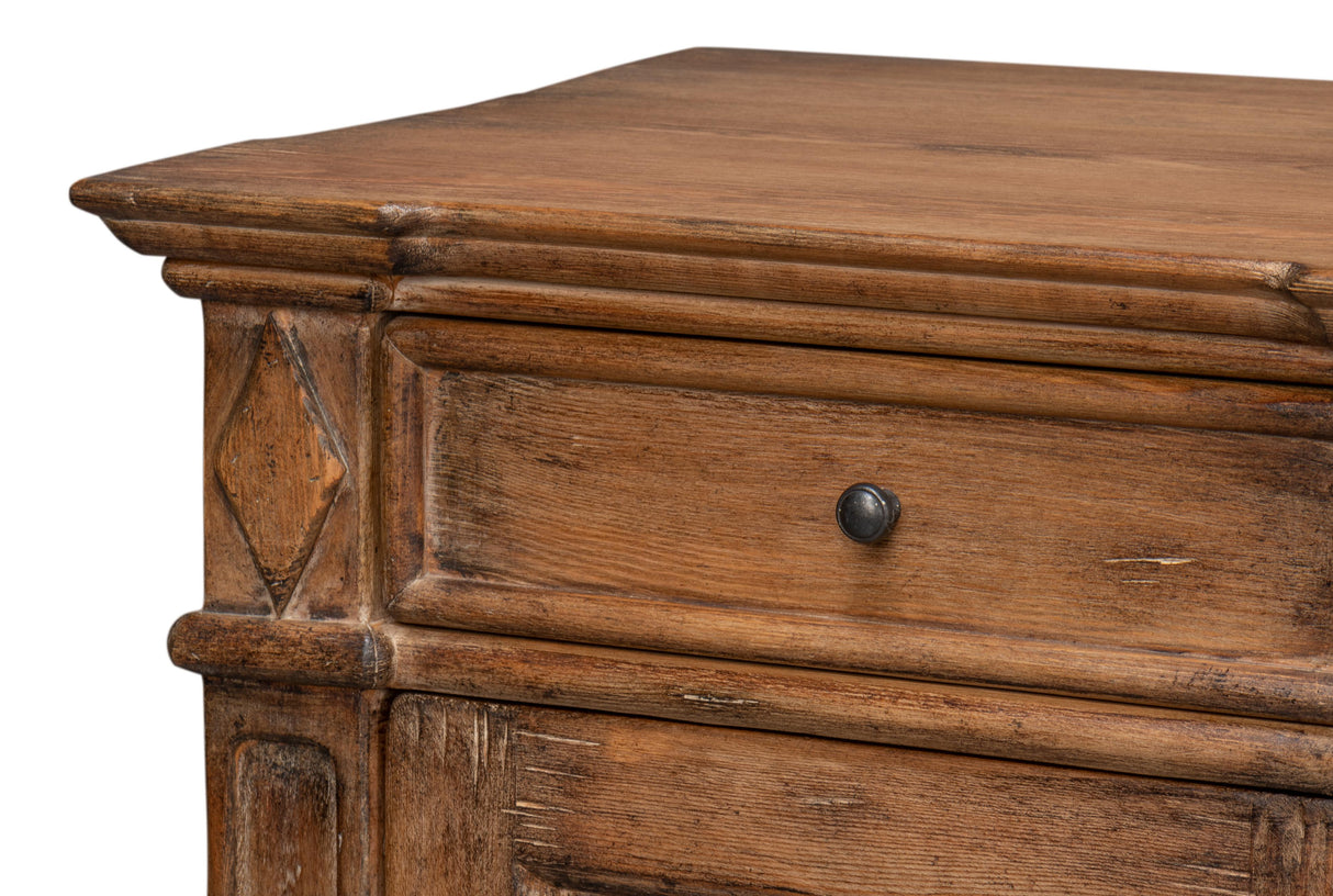 Sarreid Diamond Wall Sideboard  Brown