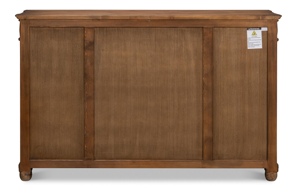 Sarreid Diamond Wall Sideboard  Brown