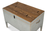 Sarreid Trunk Side Table W/ Secret Storage