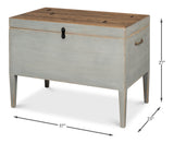 Sarreid Trunk Side Table W/ Secret Storage