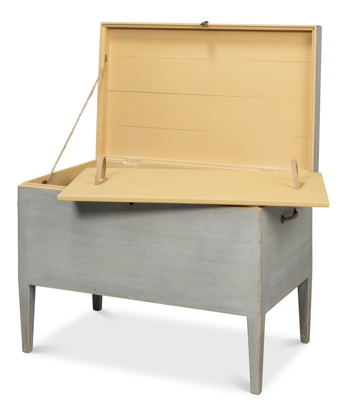 Sarreid Trunk Side Table W/ Secret Storage