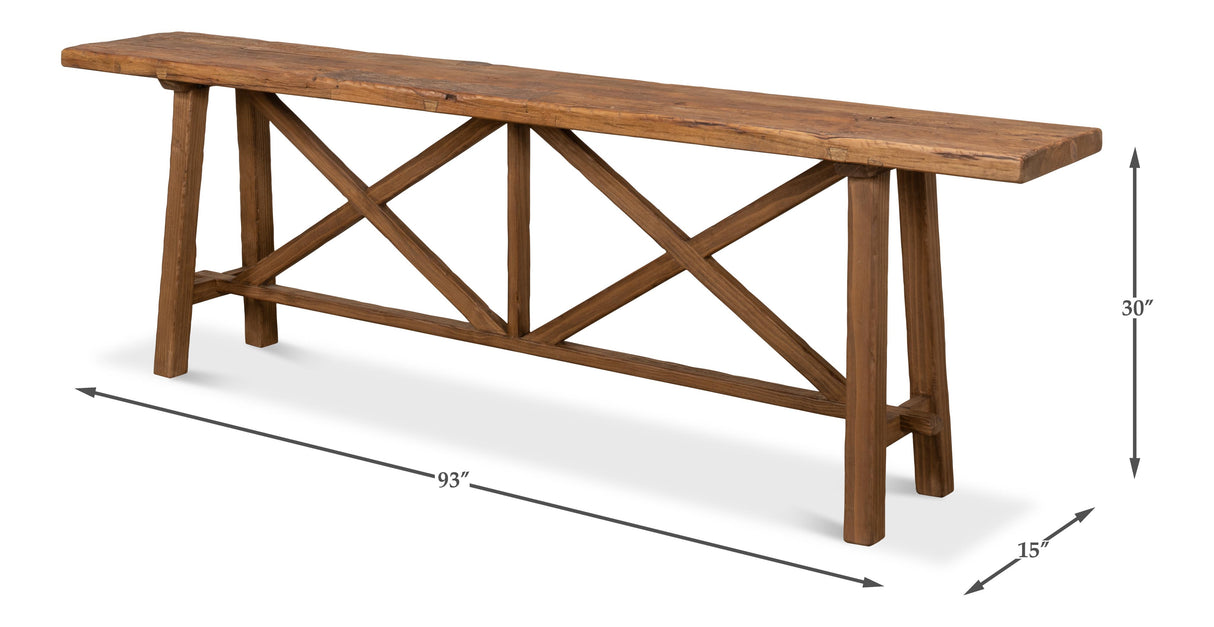 Sarreid Double X Base Sofa Table