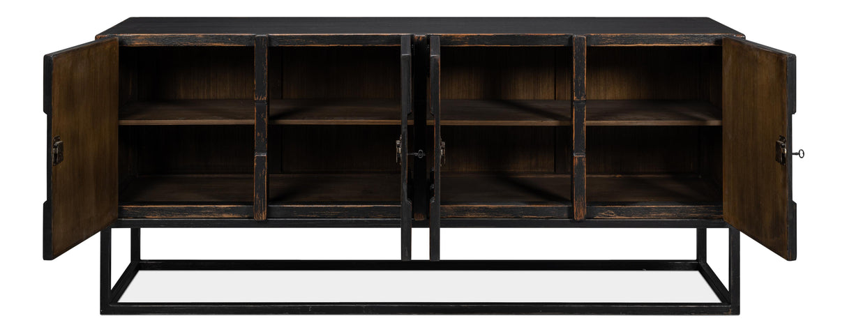 Sarreid Aztec Sideboard  Black