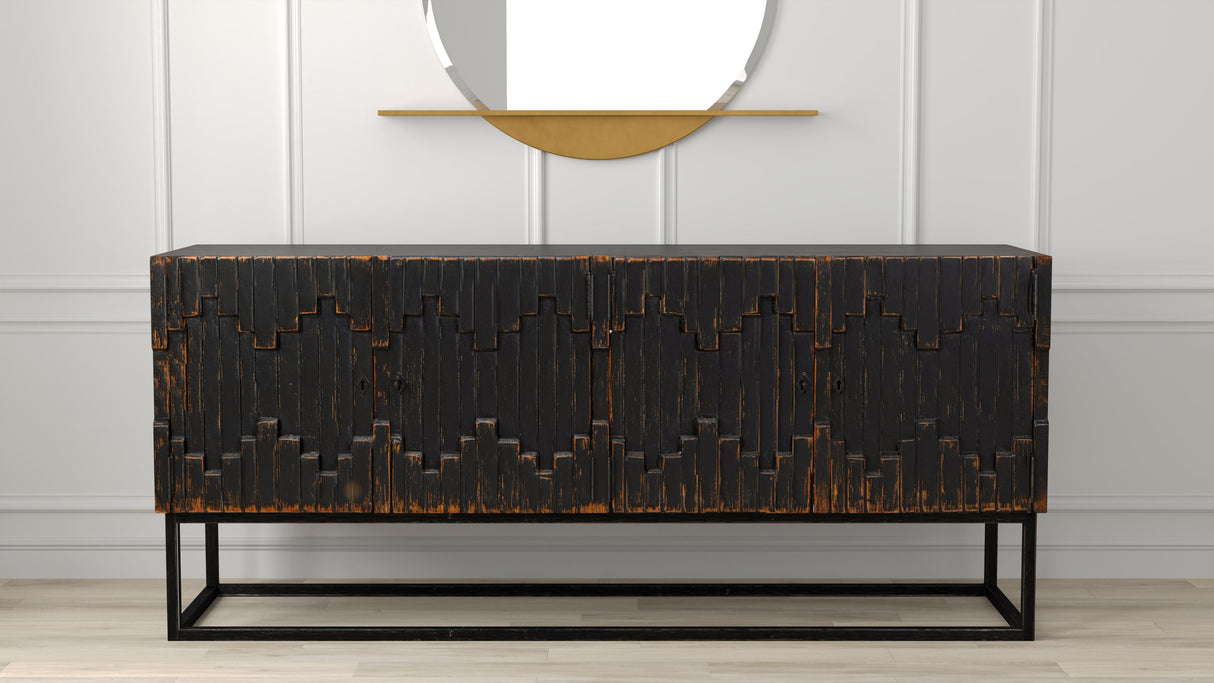Sarreid Aztec Sideboard  Black