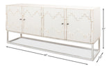 Sarreid Aztec Sideboard On Stand  Whitewash