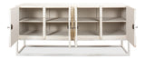 Sarreid Aztec Sideboard On Stand  Whitewash