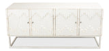 Sarreid Aztec Sideboard On Stand  Whitewash