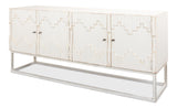 Sarreid Aztec Sideboard On Stand  Whitewash