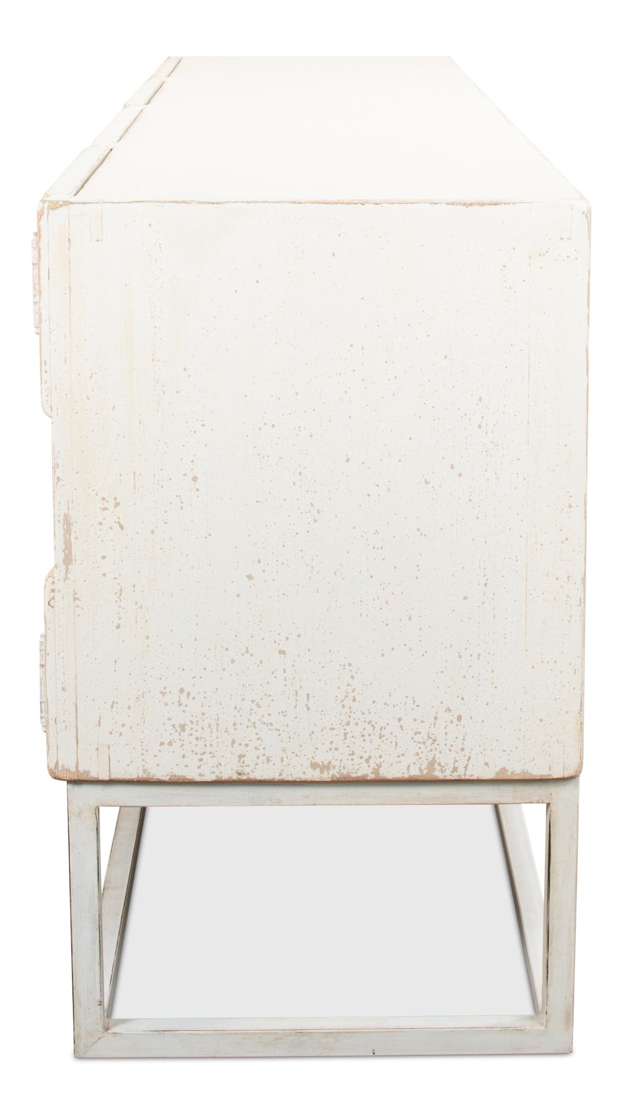 Sarreid Aztec Sideboard On Stand  Whitewash