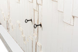 Sarreid Aztec Sideboard On Stand  Whitewash