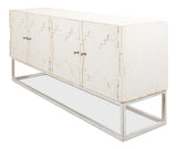 Sarreid Aztec Sideboard On Stand  Whitewash