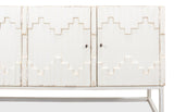 Sarreid Aztec Sideboard On Stand  Whitewash