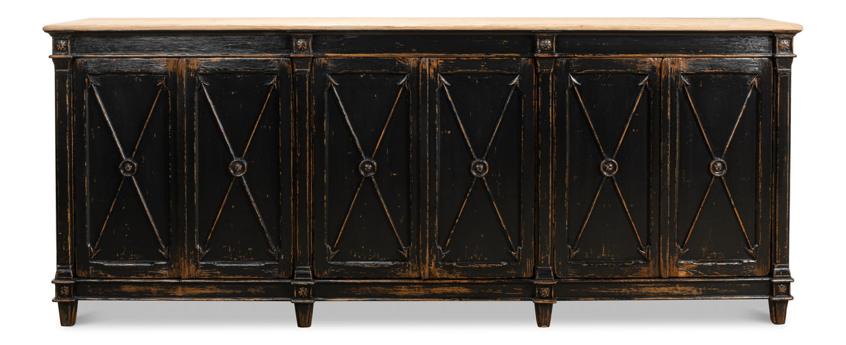 Sarreid Marksman Sideboard  Antique Ebony
