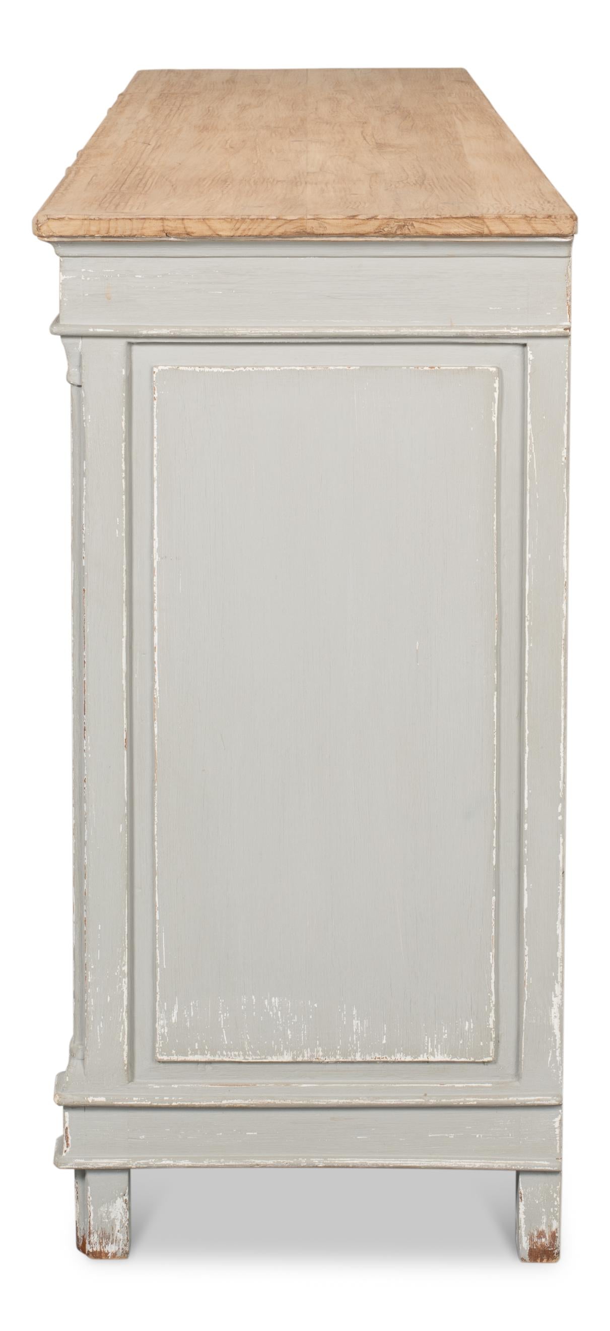 Sarreid Marksman Sideboard Antique Muted Grey