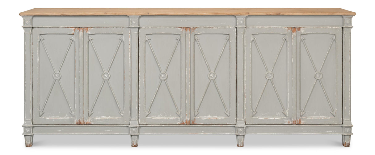 Sarreid Marksman Sideboard Antique Muted Grey