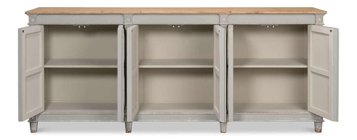 Sarreid Marksman Sideboard Antique Muted Grey
