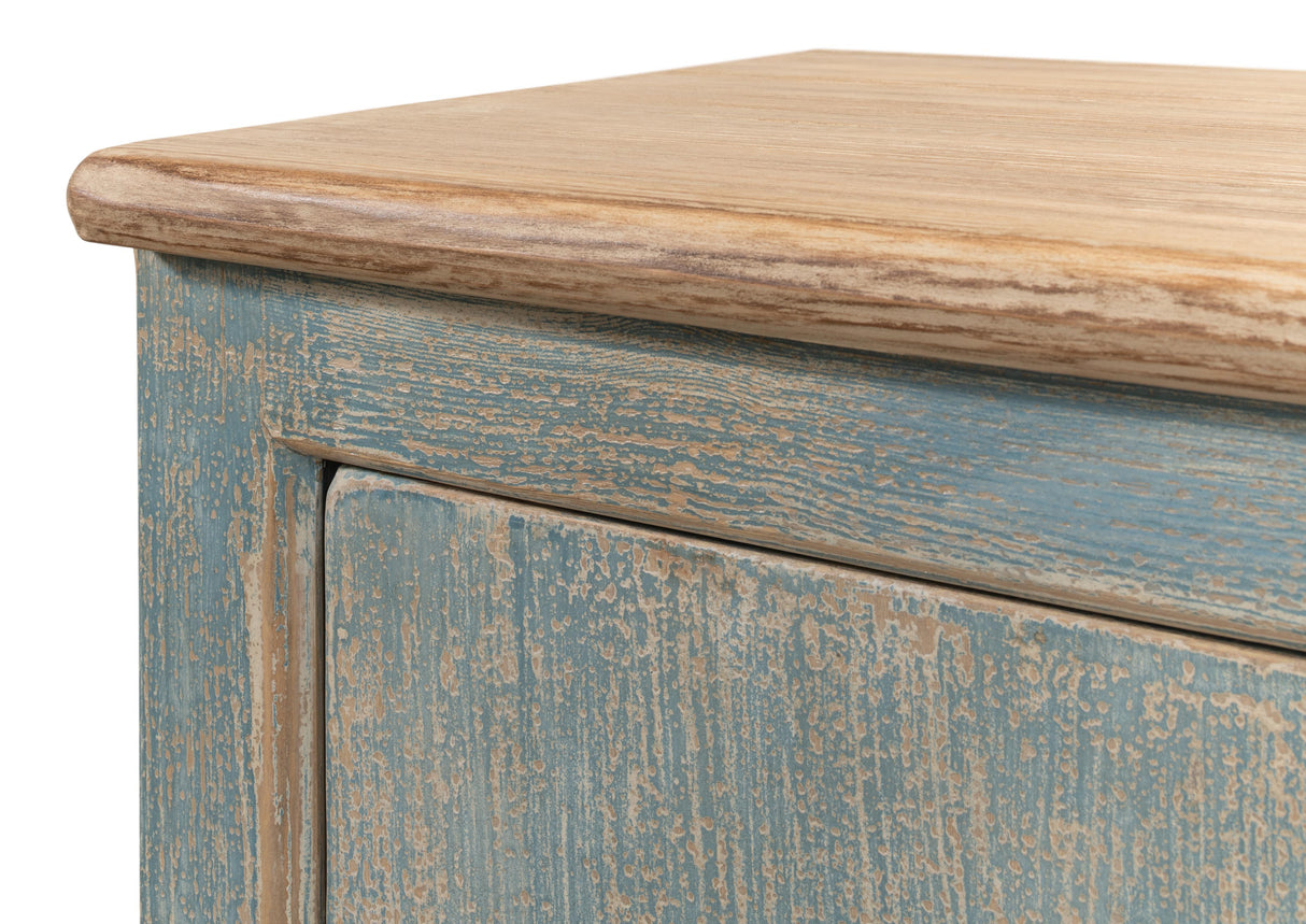 Sarreid Eight Is Enough Sideboard  Antique Blue
