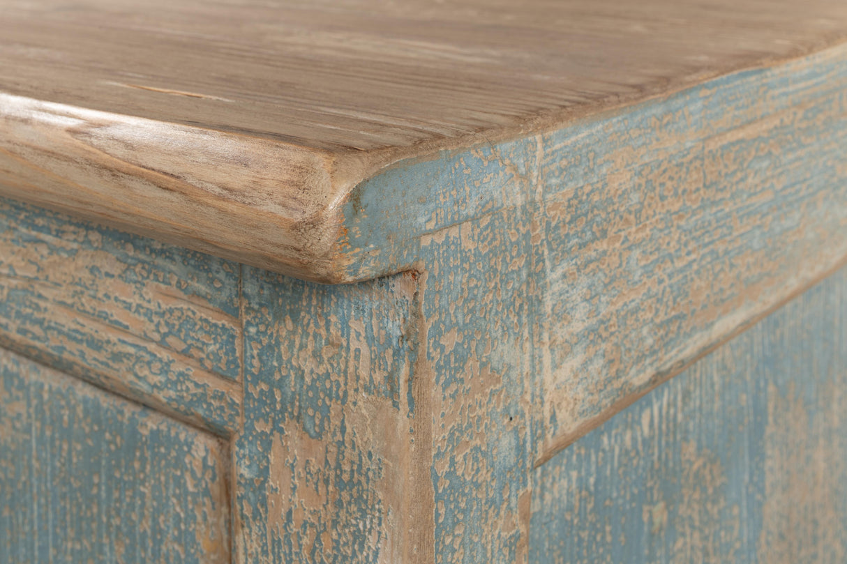 Sarreid Eight Is Enough Sideboard  Antique Blue