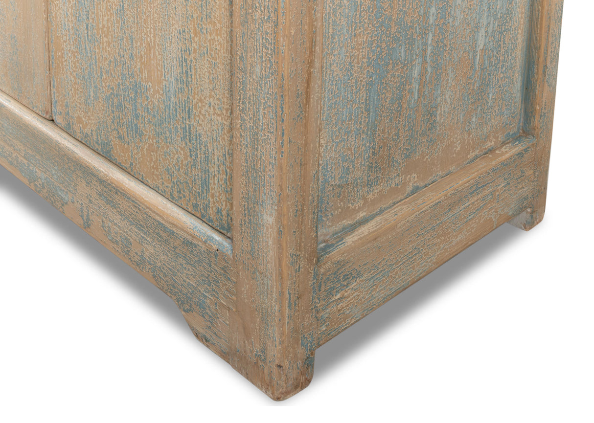 Sarreid Eight Is Enough Sideboard  Antique Blue