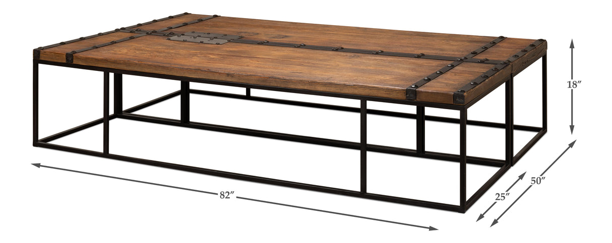 Sarreid Antique Doors Coffee Table