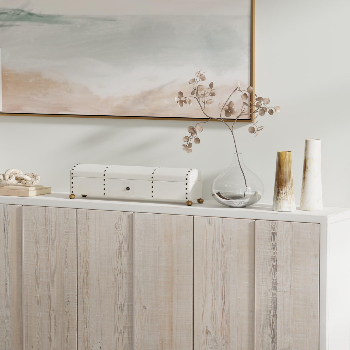 Sarreid Leather Telescope Box