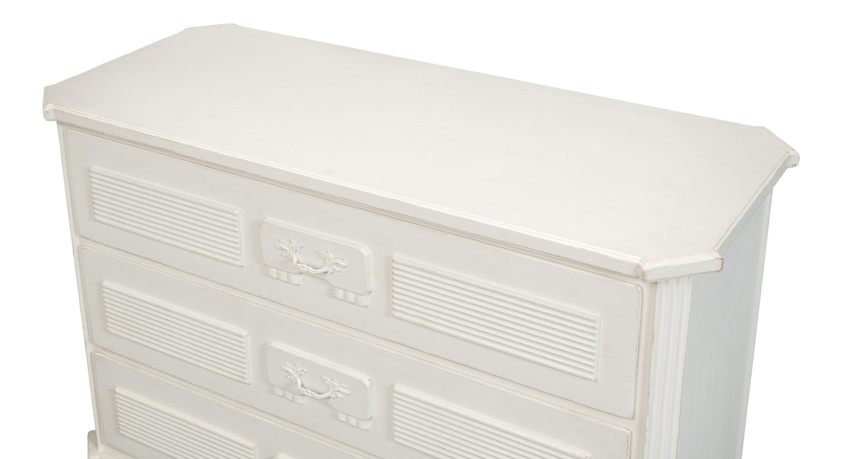 Sarreid Altus Commode  Antique White