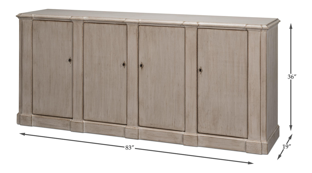 Sarreid Villefranche Sideboard  Stone Grey