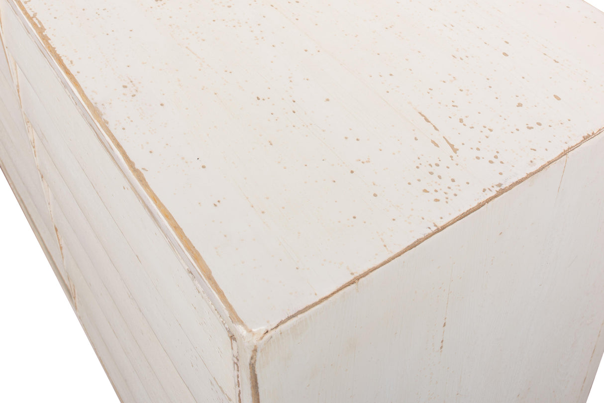 Sarreid Louvered Sideboard  Whitewash