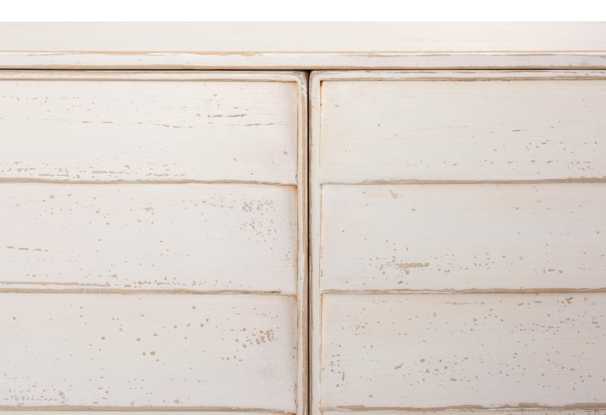 Sarreid Louvered Sideboard  Whitewash