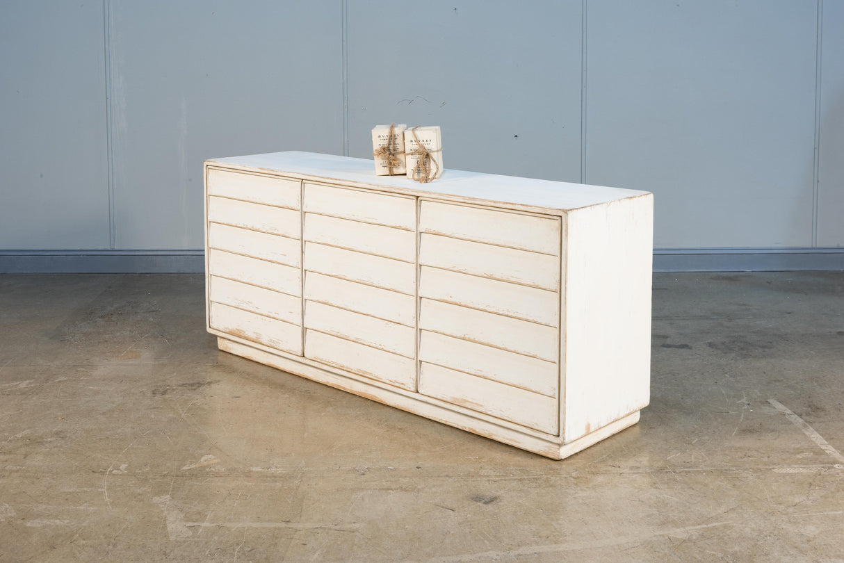 Sarreid Louvered Sideboard  Whitewash
