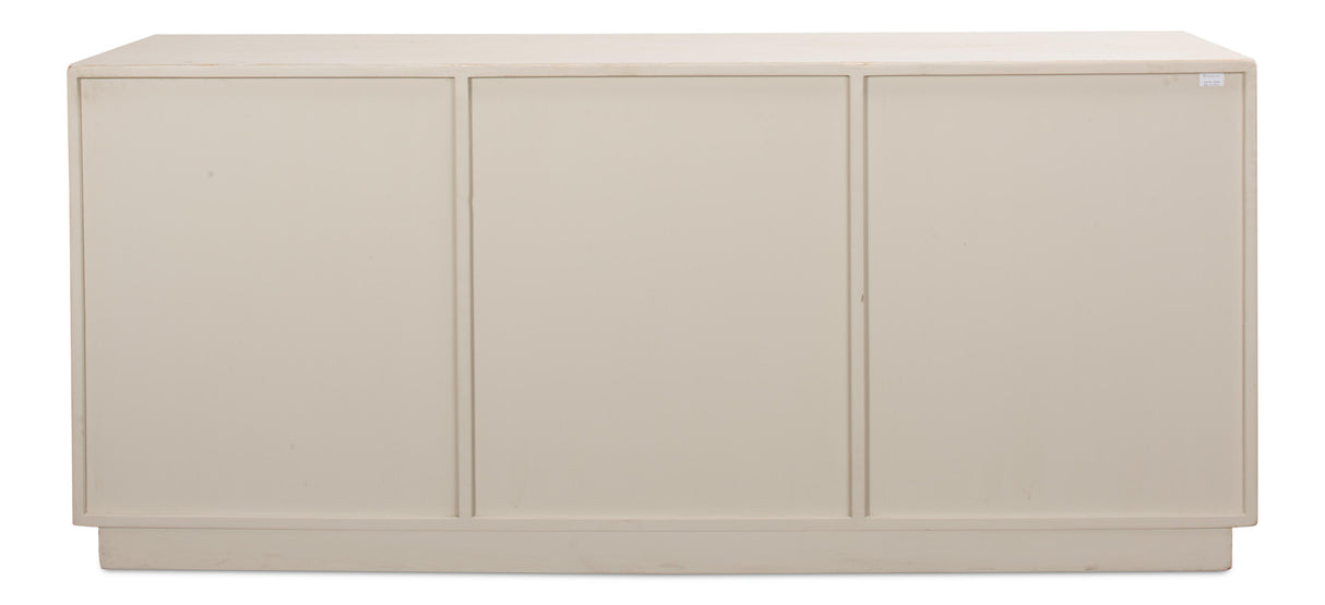 Sarreid Louvered Sideboard  Whitewash