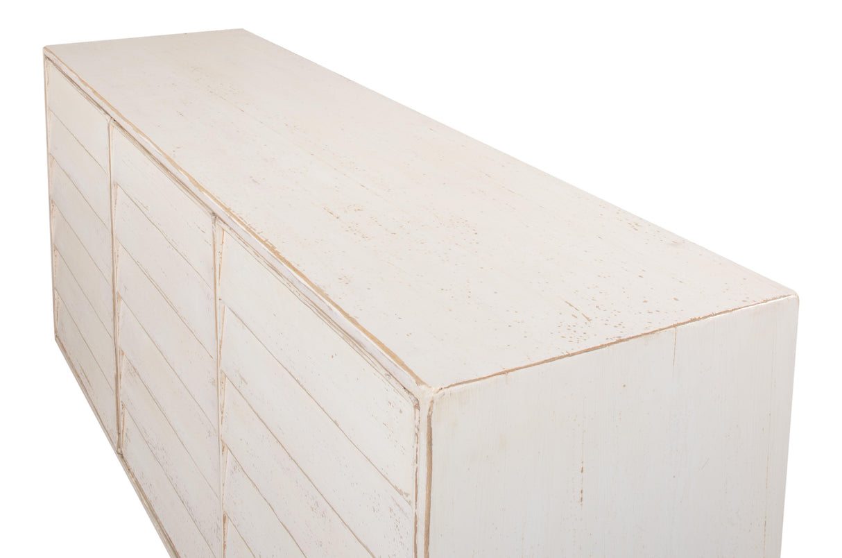 Sarreid Louvered Sideboard  Whitewash