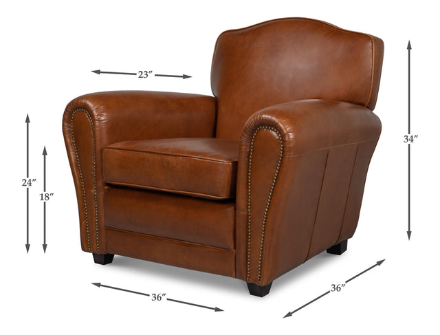 Sarreid Elite French Club Chair
